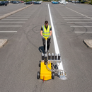 Multi-can line marking applicator on large car park | IndtriLine