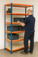 Heavy-Duty Industrial 6-Tier Shelving Rack –  200kg Per Shelf | Premium Storage For Stockrooms & Garage