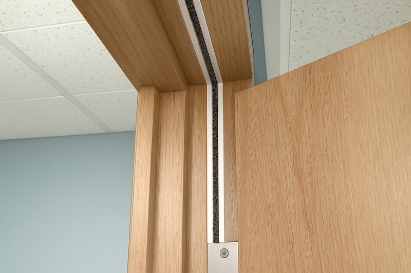 High-Performance 10mm Intumescent Fire & Smoke Door Seal – Self-Adhesive, Brush Strip – 2 Pack
