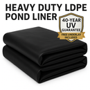 Premium LDPE Pond Liner – 0.35mm Thick with 40-Year Warranty | Free Underlay Included | Flexible, UV-Resistant & Fish-Safe