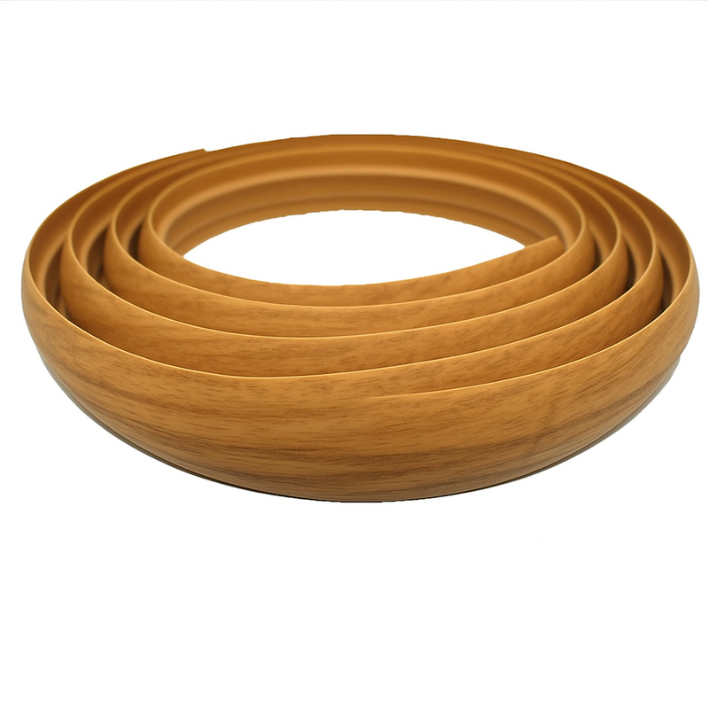 Flexible 40mm PVC Floor Trim – Curved Door Threshold Strip for Laminate, Vinyl & Carpet | Waterproof Transition Profile (Easy Heat-Bend Install)