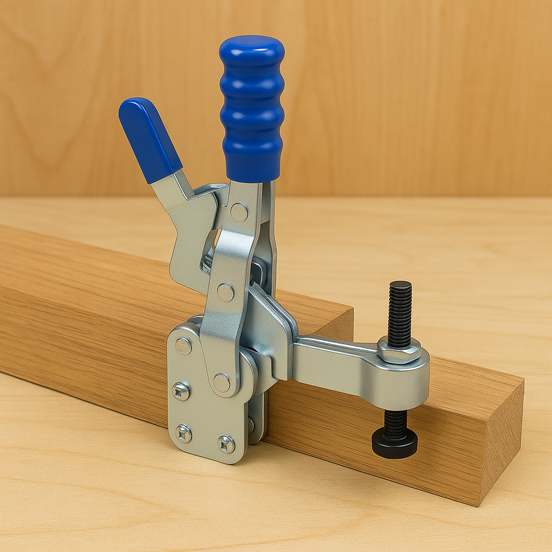 Locking Vertical Toggle Clamp – Adjustable Spindle For Welding Jigs