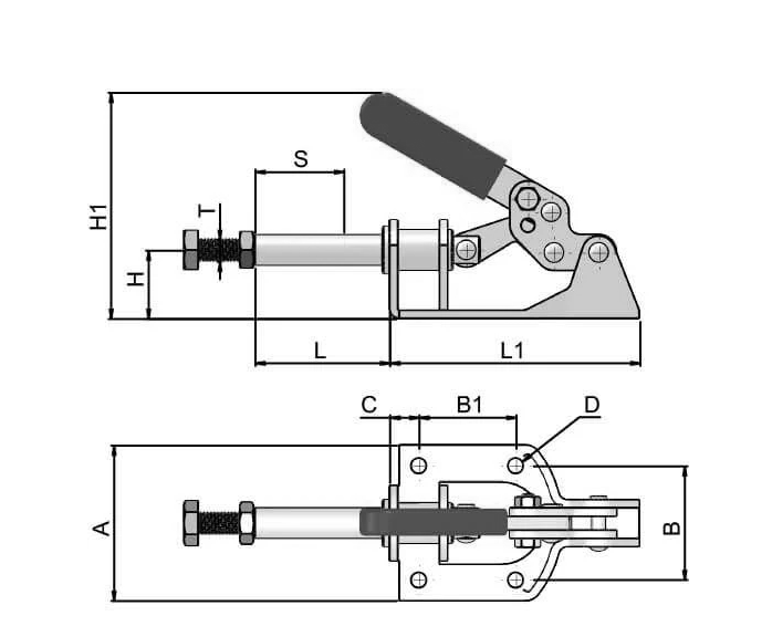 Medium Push Pull Toggle Clamp – Lightweight For Assembly Fixtures