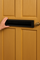 High-Quality No-Flap Letterplate – Twin Brush, Durable PVC, Easy Install | For Internal Doors