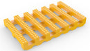 Goldenrod Safety Walkway Matting Four Way Drainage System Matting Slip Resistance