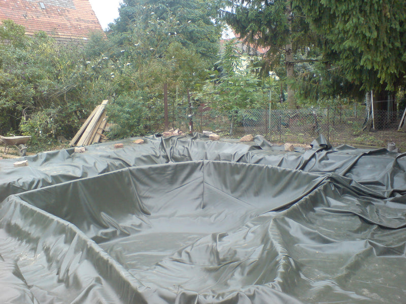 Slate Gray Heavy Duty UV Resistant HDPE Pond Liner With Free Underlay