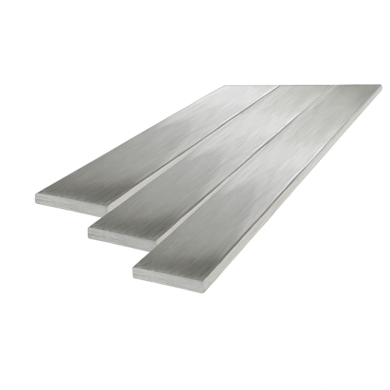 Aluminium flat bars in three sizes