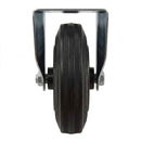 Pressed Steel Fixed Castors with Black Polypropylene Wheel