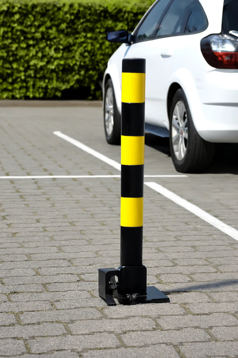 ProGuard Steel Folding Parking Post – Heavy Duty Anti-Theft Bollard
