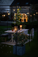 Provence Steel Pergola – Outdoor Dining Pergola in Matt Black or Bath Stone 2