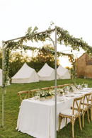 Provence Steel Pergola – Outdoor Dining Pergola in Matt Black or Bath Stone 4