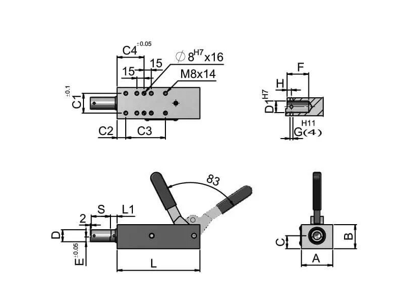 Push Pull Precision Guided Clamp – Welding Use