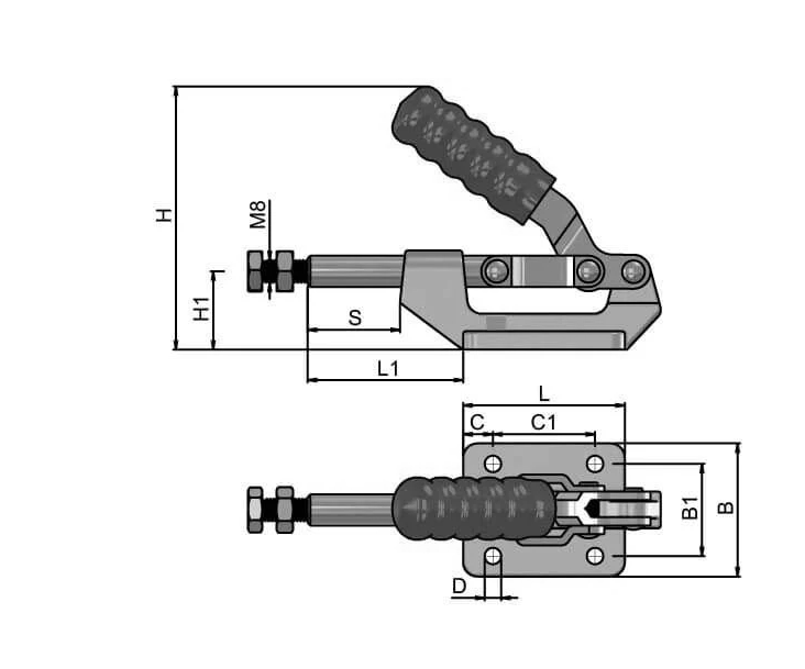 Push Pull Toggle Clamp | Alloy Steel Base | Secure Hold