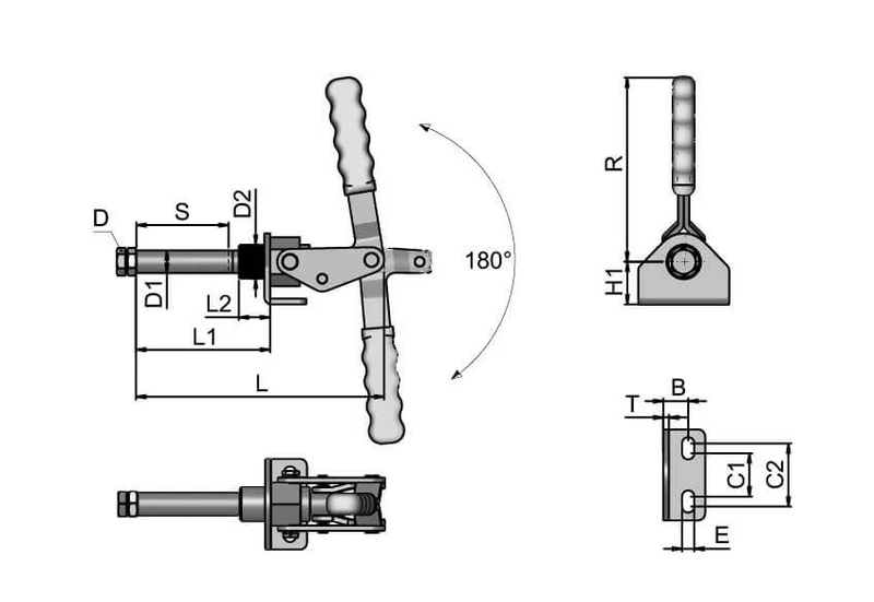 Heavy Duty Push-Pull Toggle Clamp – Short Stroke