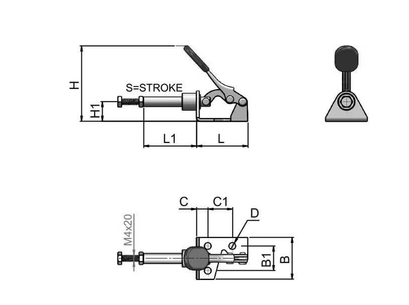 Push-Pull Toggle Clamp – Lightweight & Durable