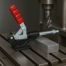 Heavy Duty Steel Push-Pull Toggle Clamp – Black Cast Base