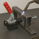 Heavy Duty Steel Push-Pull Toggle Clamp – Black Cast Base