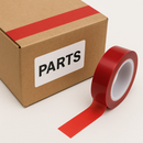 Red Polyester Tape – Strong, Long-Lasting Hold