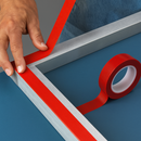 Red Polyester Tape – Strong, Long-Lasting Hold