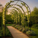 Round Steel Pergola – Matt Black Garden Canopy 2