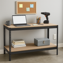 Industrial Grade 3x Shelving Units With 1x Workbench For Storage Solution