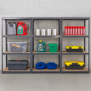 Industrial Grade 3x Shelving Units With 1x Workbench For Storage Solution