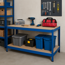 Industrial Grade 3x Shelving Units With 1x Workbench For Storage Solution
