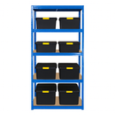 Professional-Grade Garage Shelving & Recycled Storage Boxes – 1800mm Height