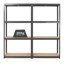 2Pack Garage Shelving – Premium Heavy-Duty Storage Racks | 200–280kg Per Shelf | Ideal For Garage & Shed