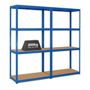 2Pack Garage Shelving – Premium Heavy-Duty Storage Racks | 200–280kg Per Shelf | Ideal For Garage & Shed