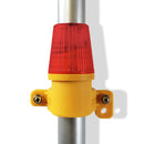 LED Site Safety Lamp – Side Mount, IP54, Flashing / Steady Modes (White / Amber / Red Lens Options)