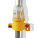 LED Site Safety Lamp – Side Mount, IP54, Flashing / Steady Modes (White / Amber / Red Lens Options)