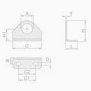 Stainless Steel Bracket For Toggle Clamps – 20mm