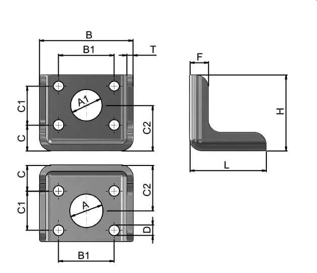 Industrial Steel Bracket (2 Pack) – For Toggle Clamps
