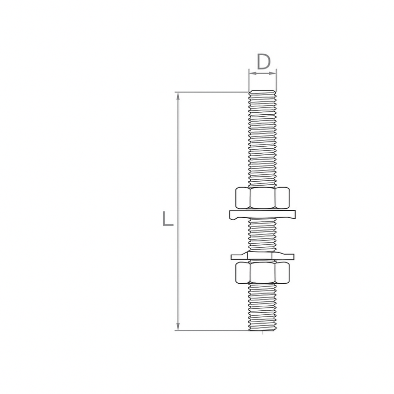 Industrial Steel Spindle With Washer – For Toggle Clamp | 5Pcs