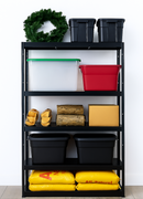 Premium 5-Tier Industrial Metal Garage Shelving – Adjustable Storage Rack 1800mm Height |  Workshop & Utility Storage (4Pack)