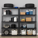 Premium 5-Tier Industrial Metal Garage Shelving – Adjustable Storage Rack 1800mm Height |  Workshop & Utility Storage (4Pack)