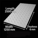 2500mm x 1250mm x 6.0mm Aluminium Five Bar Treadplate – Ultra-Strong, Anti-Slip & Corrosion-Resistant