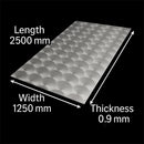 Heavy-Duty 304 2B Stainless Steel Circle Polished Sheet – 2500mm x 1250mm x 0.9mm – High Strength & Durability