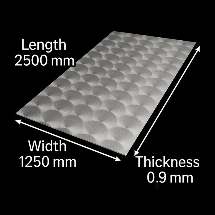 Heavy-Duty 304 2B Stainless Steel Circle Polished Sheet – 2500mm x 1250mm x 0.9mm – High Strength & Durability