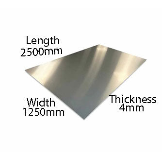 High Quality Aluminium Sheet Pack 4mm Thick 1250mm x 2500mm,5251