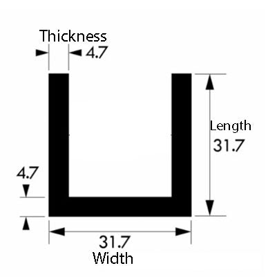 Industrial-Strength Brushed & Polished Aluminium Channel – 31.7mm x 31.7mm x 4.7mm (1 1/4" x 1 1/4" x 3/16") – Premium Heavy-Duty Aluminum Angle Bar, Durable Architectural Metal Trim for DIY, Fabrication, Construction & Decorative Projects