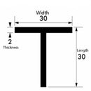 High-Quality Aluminium T-Section – 30mm x 30mm x 2mm – Perfect for Structural & Fabrication Projects