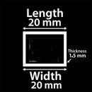 20mm x 20mm Stainless Steel Box Section – 304 Grade, Dull Polished, Corrosion-Resistant & High-Strength