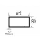 Premium Aluminium Rectangular Tube (4″ × 3″ × 10 SWG) – Precision Metal for Frames, Rails & DIY