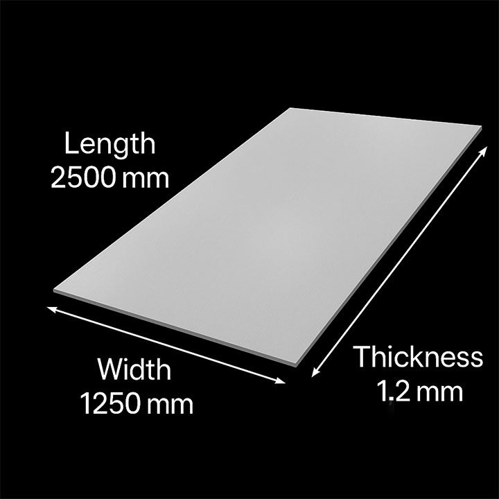 High-Quality 316 Stainless Steel Sheet – 1.2mm Thick, 2500mm x 1250mm – 2B Finish