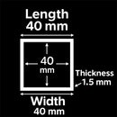 40mm x 40mm Stainless Steel Square Tube – 1.5mm Thick, 304 Grade, Corrosion-Resistant, Premium Metal for Industrial & DIY Use