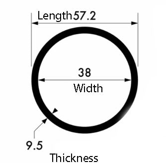 Sturdy 57.2mm x 9.5mm Aluminium Round Tube – Lightweight Yet Strong