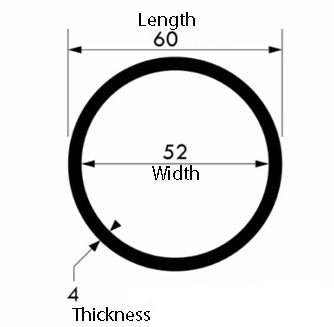 60mm x 4mm Aluminium Round Tube | Durable, Precision-Cut, and Versatile for DIY & Industrial Use