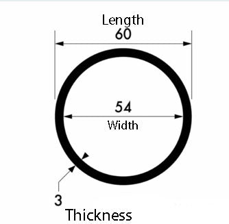 60mm x 3mm Aluminium Round Tube – Strong and Versatile for Custom Projects